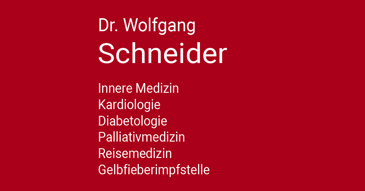 Dr. Wolfgang Schneider 